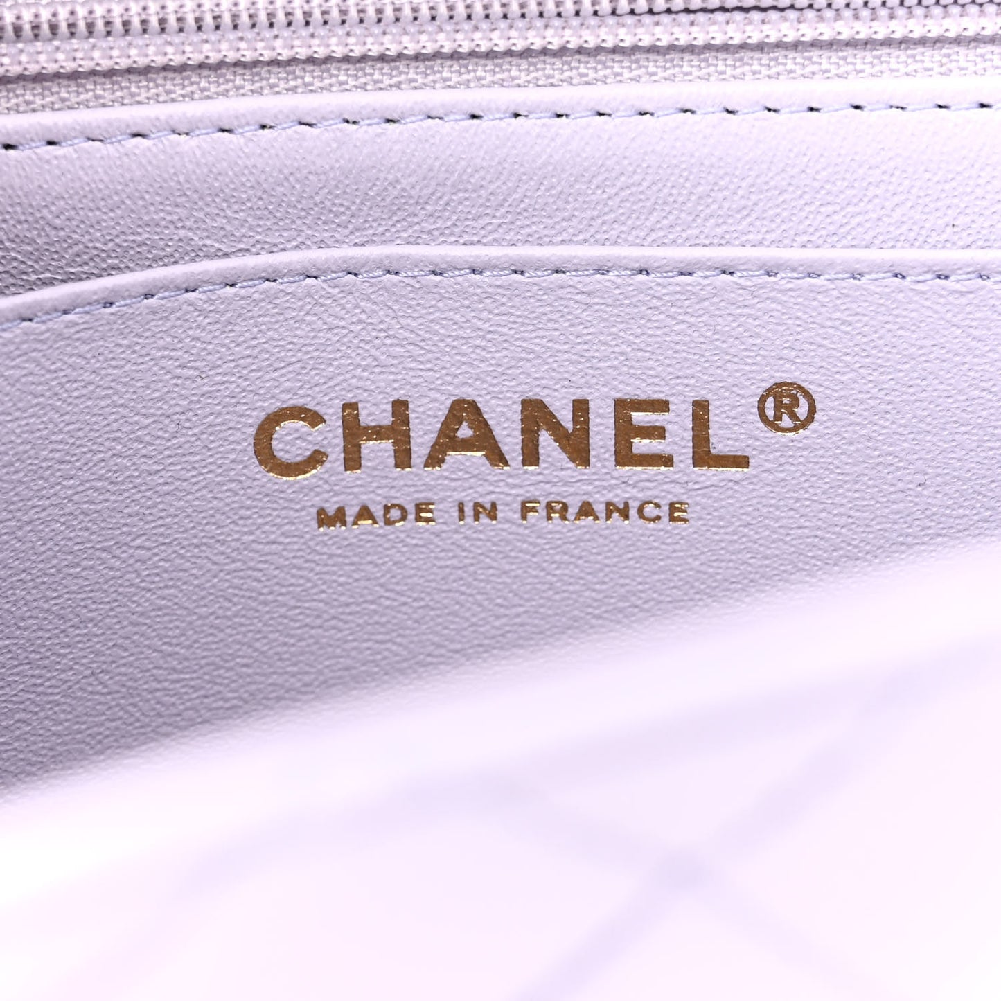 Lambskin Quilted Mini Top Handle Rectangular Flap Light Purple