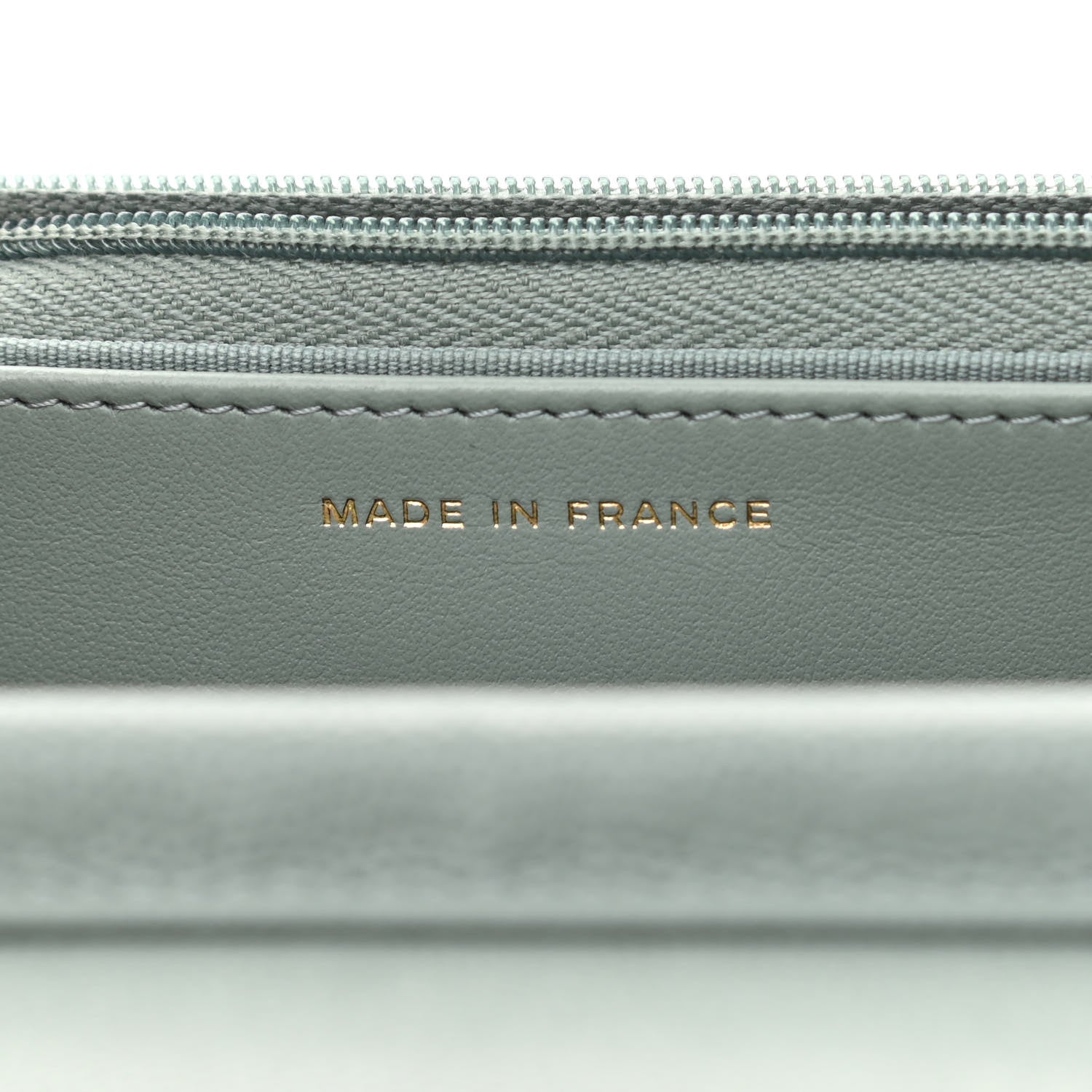 Chanel Caviar Quilted Wallet On Chain WOC Light Grey 7 of 11