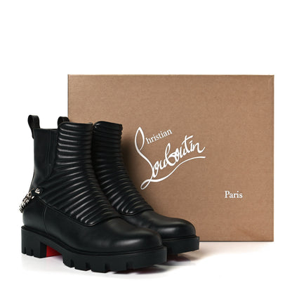 Christian Louboutin Calfskin Maddic Max Flat Boots 39.5 Black 8 of 8