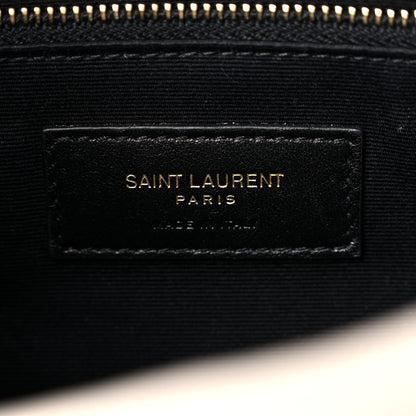 Saint Laurent Lambskin Quilted Toy Loulou Puffer Monogram Chain Satchel Crema Soft 14 of 19