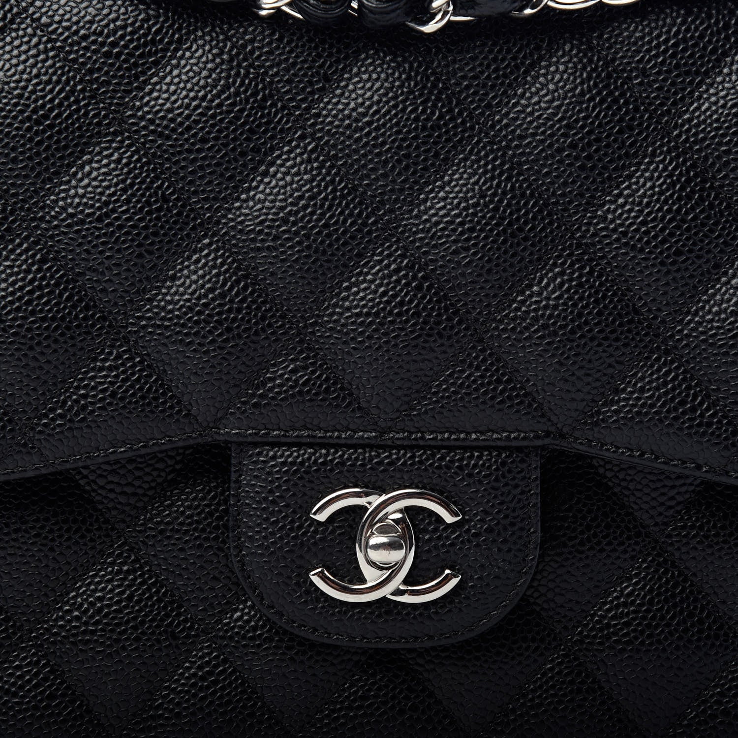 Chanel Caviar Quilted Jumbo Double Flap Black 10 of 10