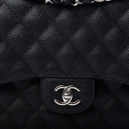 Chanel Caviar Quilted Jumbo Double Flap Black 10 of 10