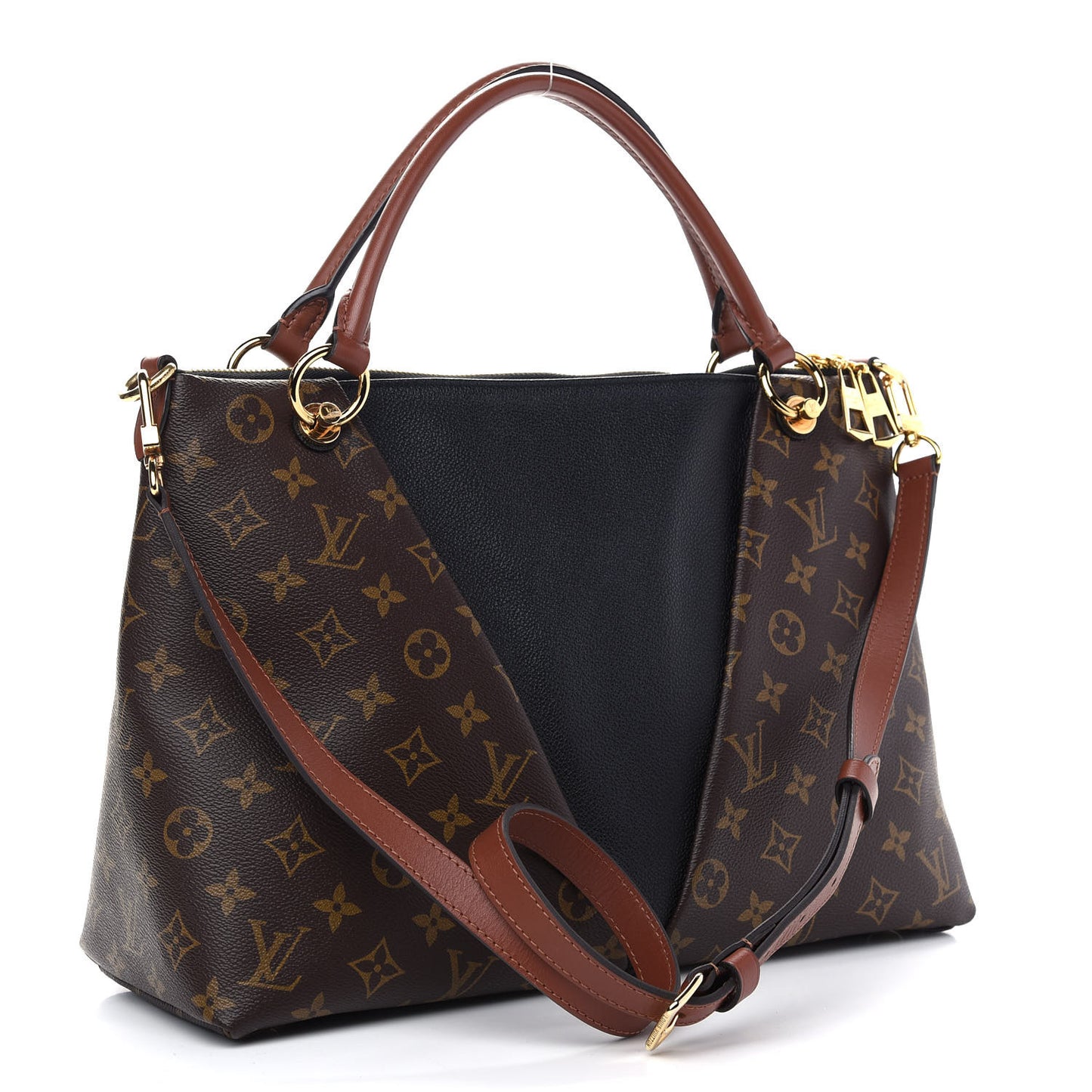 Monogram V Tote MM Black