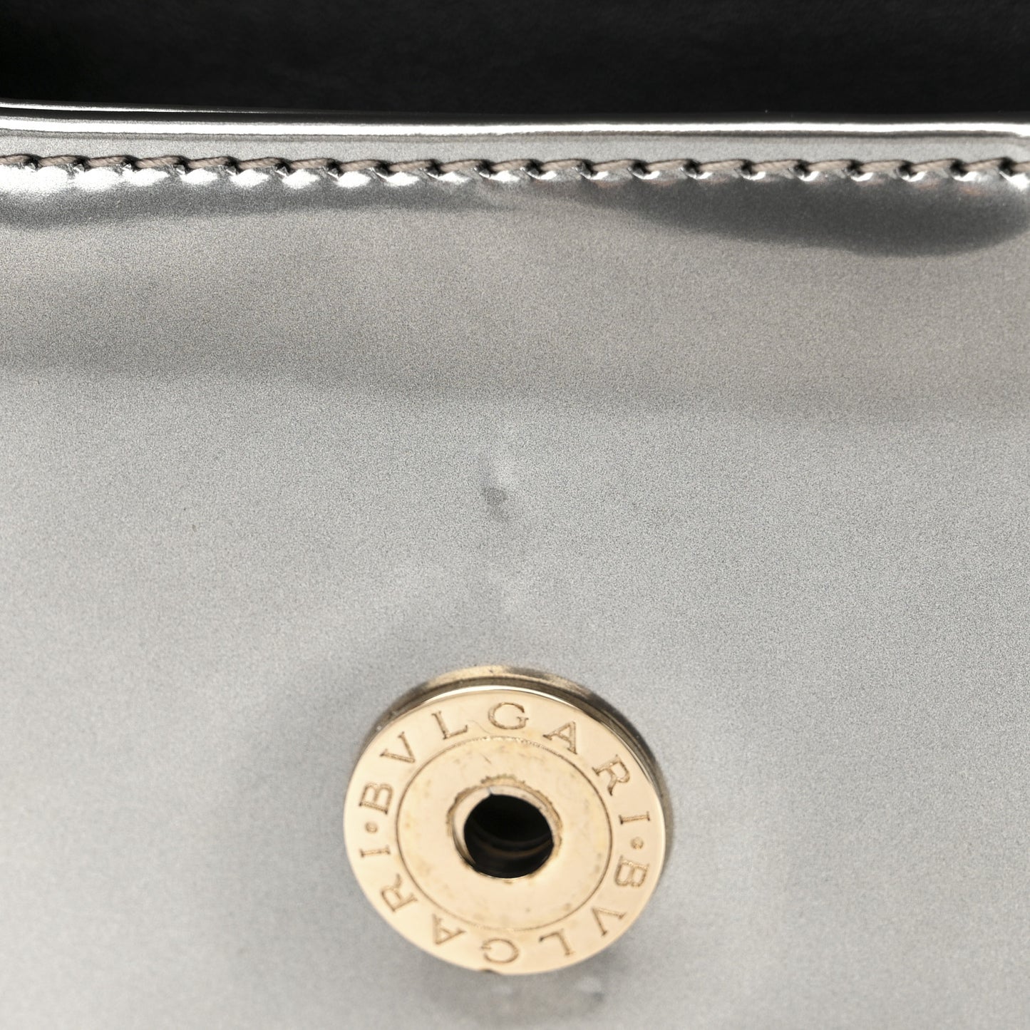 Metallic Calfskin Small Serpenti Forever Snake Strap Crossbody Bag Silver