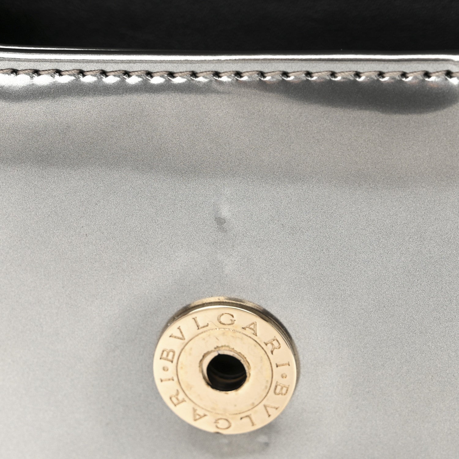 Bulgari Metallic Calfskin Small Serpenti Forever Snake Strap Crossbody Bag Silver 11 of 11