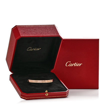 Cartier 18K Pink Gold LOVE Cuff Bracelet 17 4 of 4