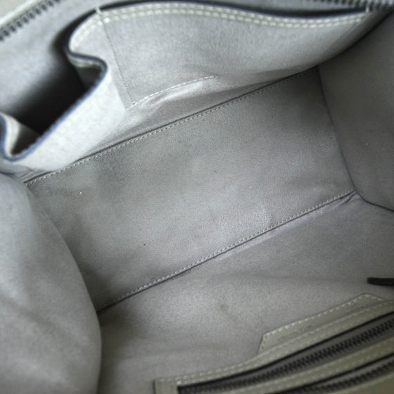 Pebbled Leather Micro Luggage Bag Dune
