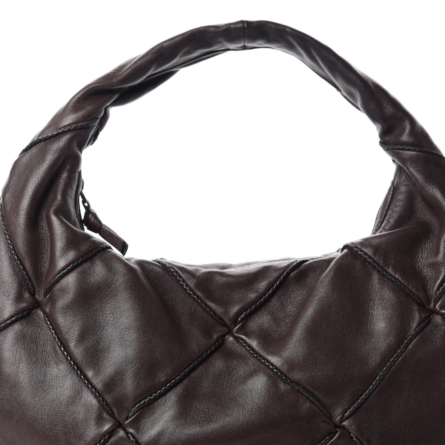Nappa Quilted Medium Veneta Hobo Ebano