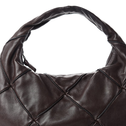 Bottega Veneta Nappa Quilted Medium Veneta Hobo Ebano 14 of 14