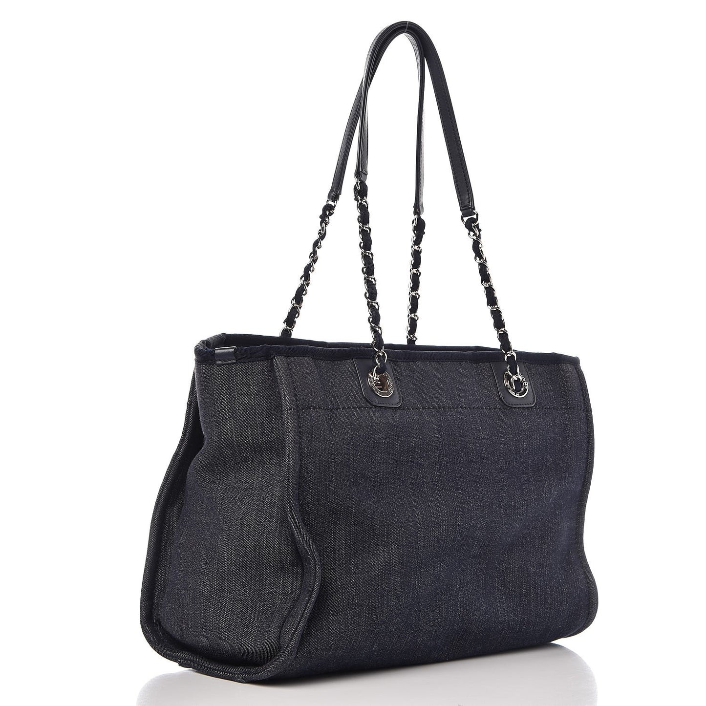 Canvas Small Deauville Tote Dark Blue