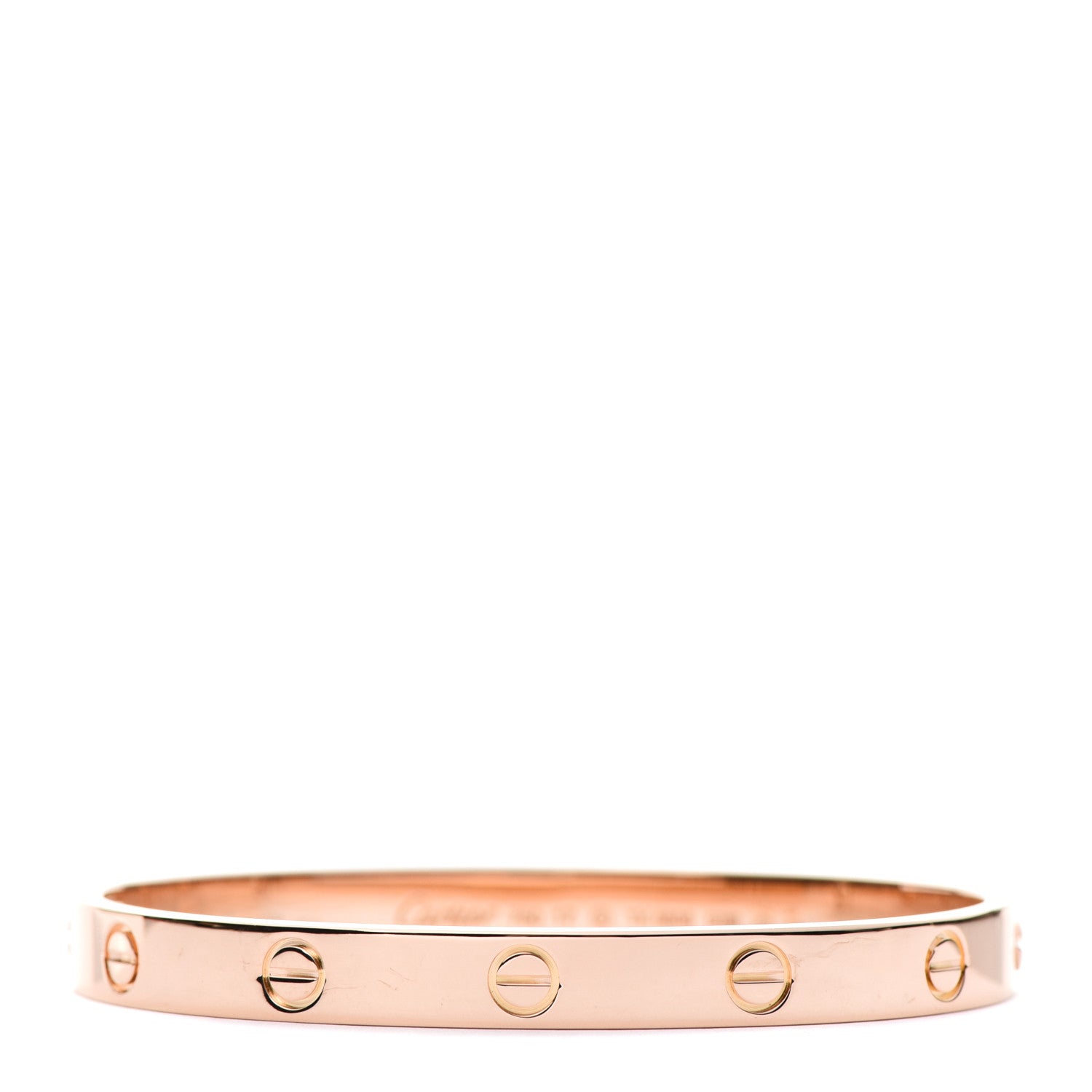 Cartier 18K Pink Gold LOVE Bracelet 17 1 of 7