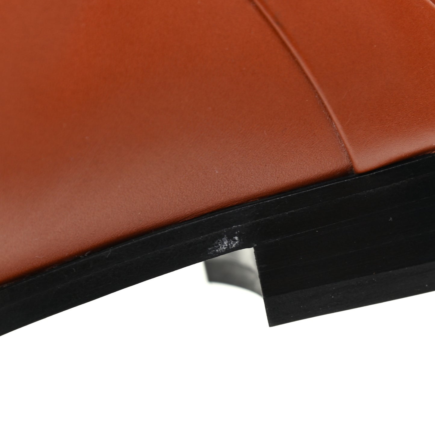 Calfskin Rosie Tall Riding Boots 37.5 Brown Papaya