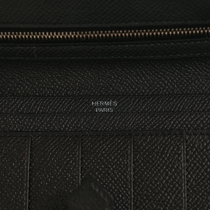 Hermes Epsom Monochrome Bearn Gusset Wallet Black 6 of 7