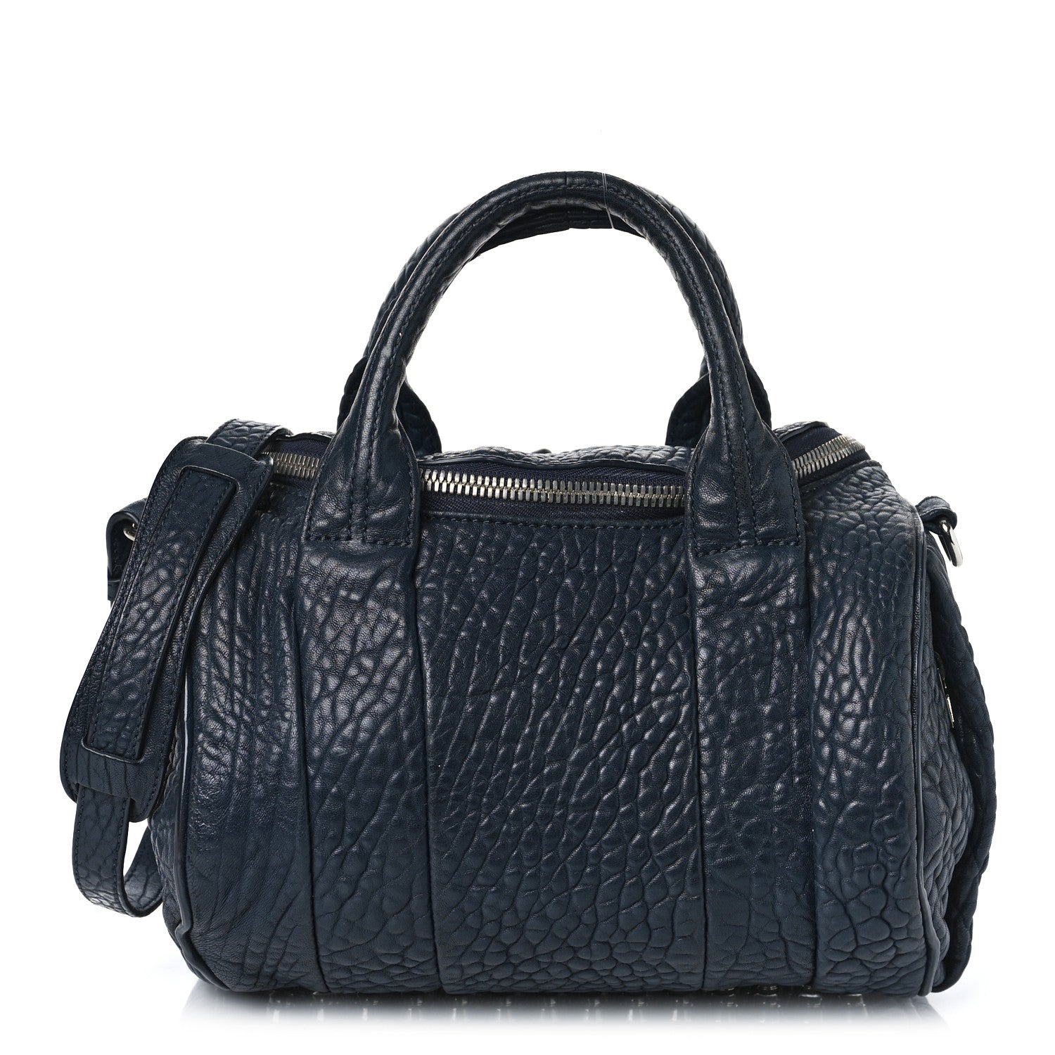 Alexander Wang Pebbled Lambskin Mini Rockie Navy Silver Hardware 1 of 8