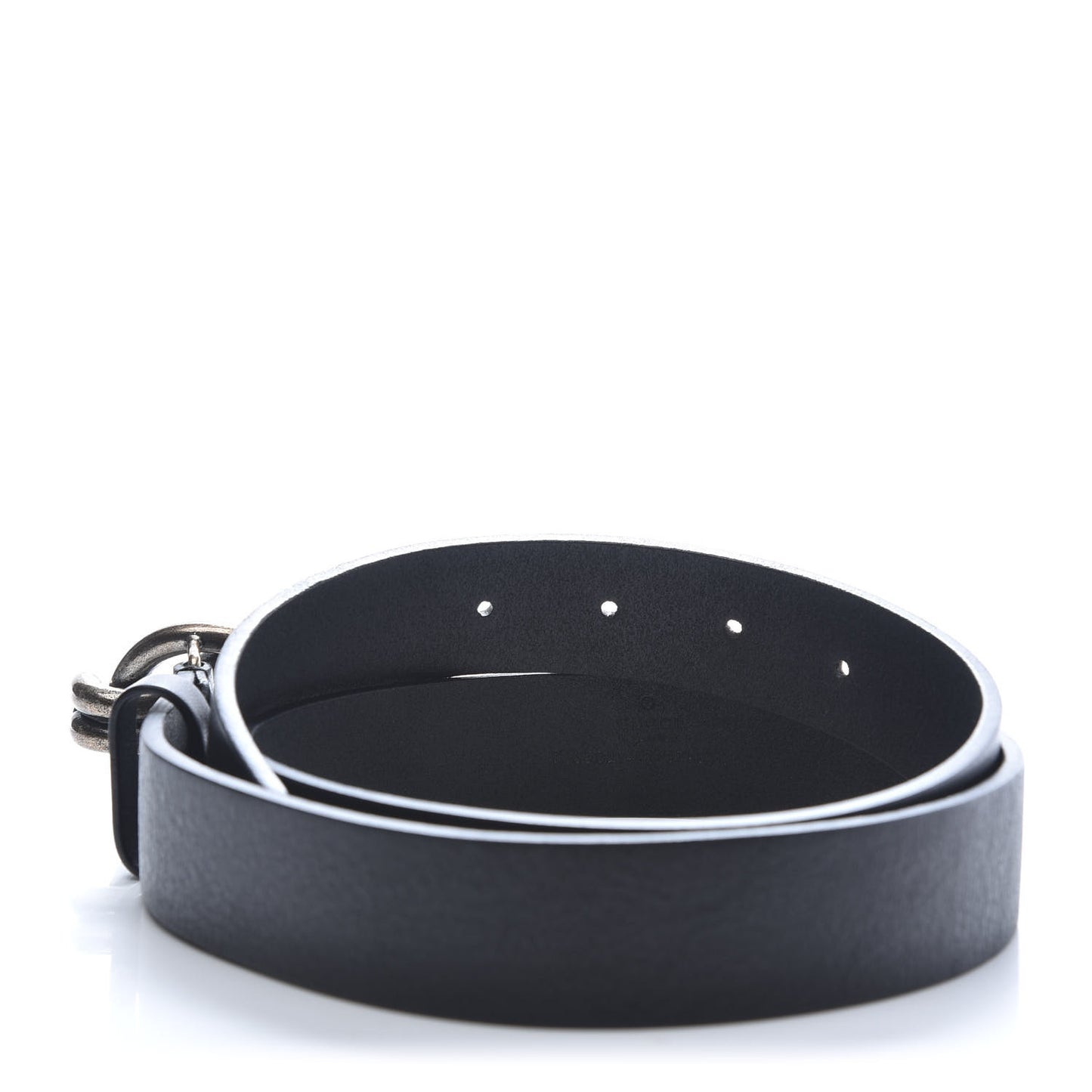Calfskin Knotted-Buckle Belt 85 34 Black