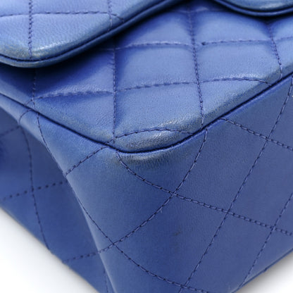 Chanel Lambskin Quilted Mini Rectangular Flap Blue 11 of 16