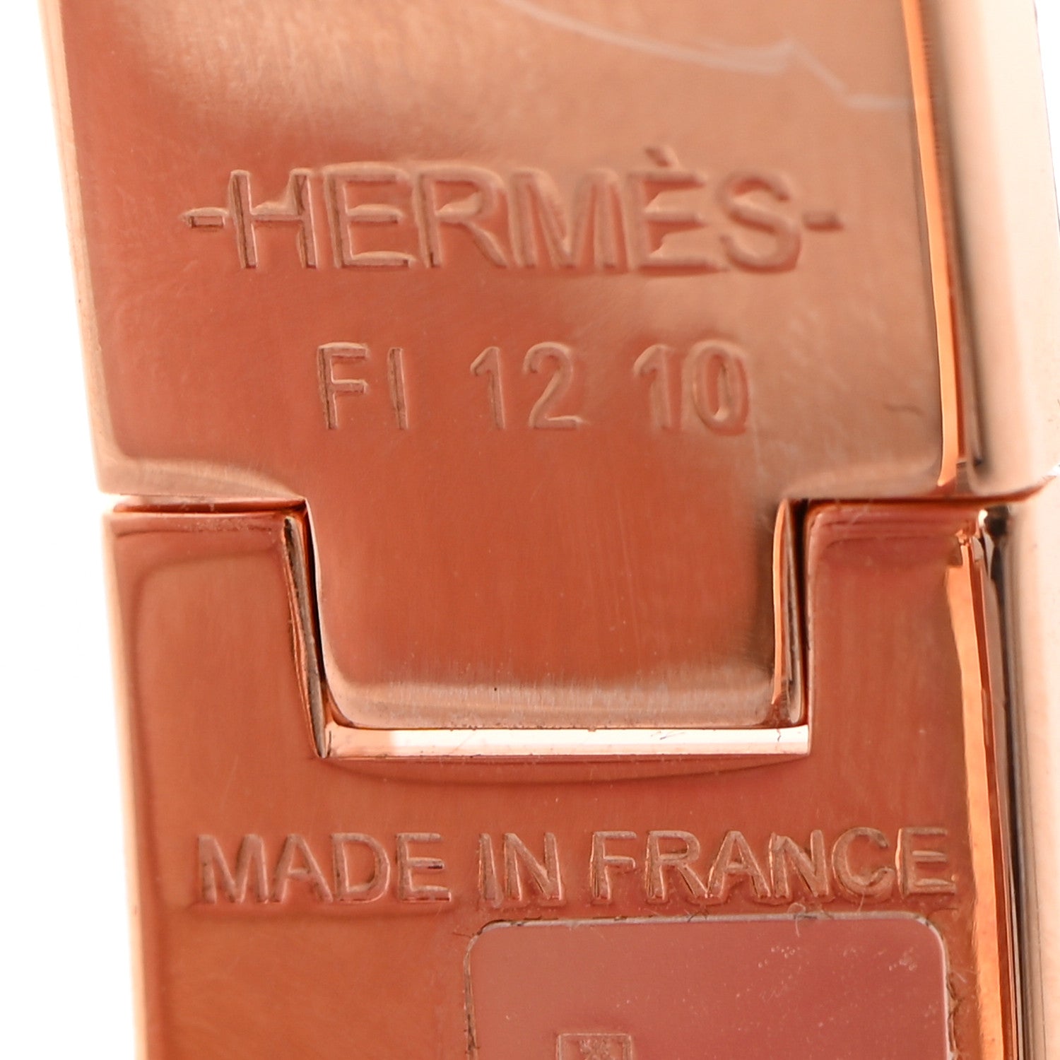 Hermes Enamel Narrow Clic Clac H Bracelet GM Rose Dragee 5 of 6