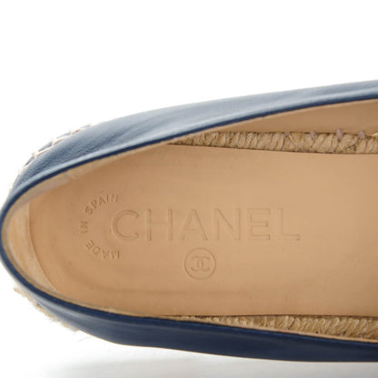Chanel Lambskin CC Espadrilles 41 Dark Navy 7 of 9
