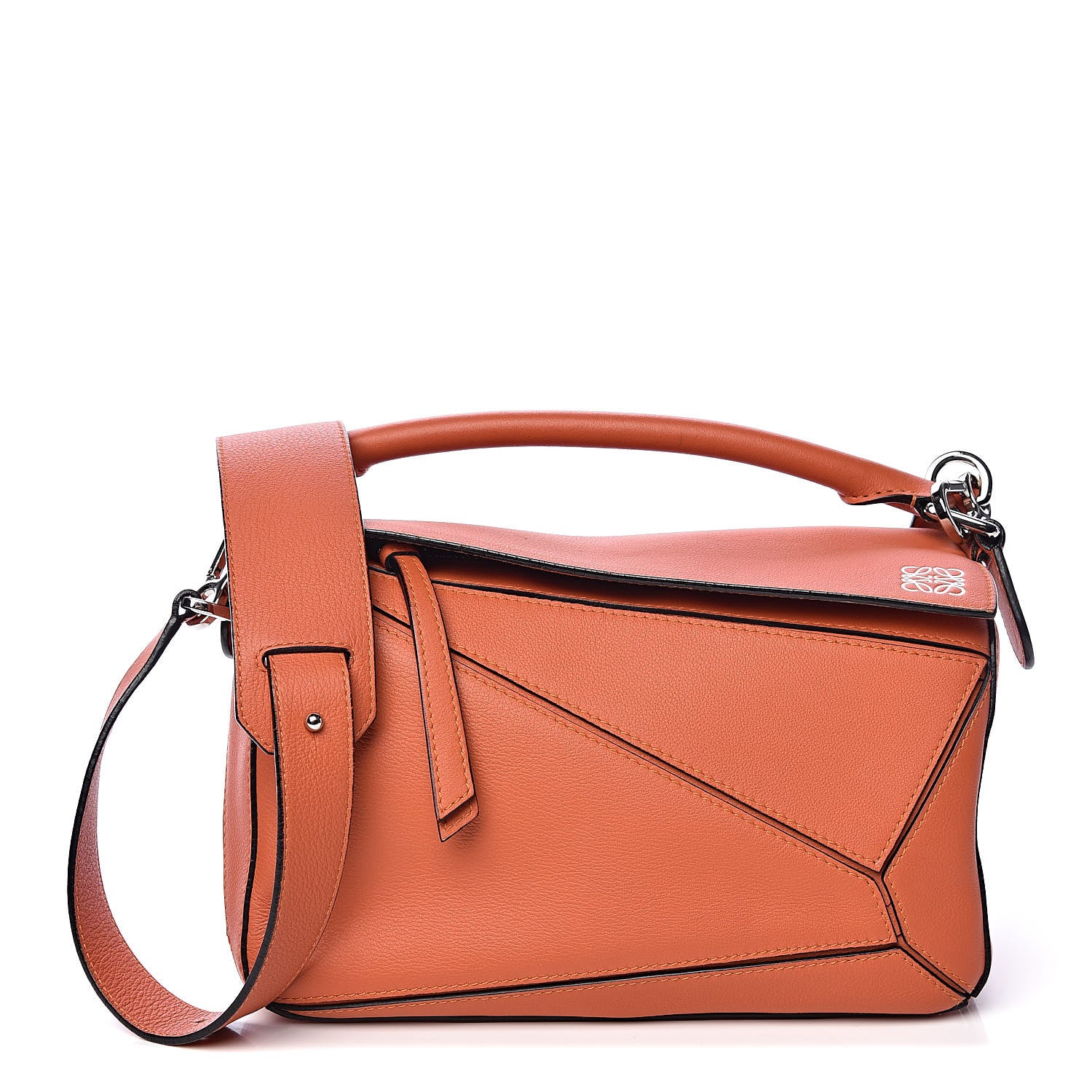 Loewe Calfskin Small Puzzle Bag Coral 1 of 11
