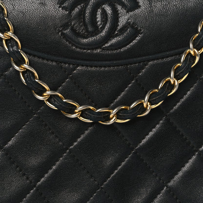 Chanel Lambskin Quilted Flap Shoulder Bag Black 9 of 12