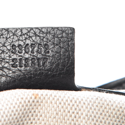 Gucci Pebbled Calfskin Medium Soho Flap Crossbody Black 7 of 12