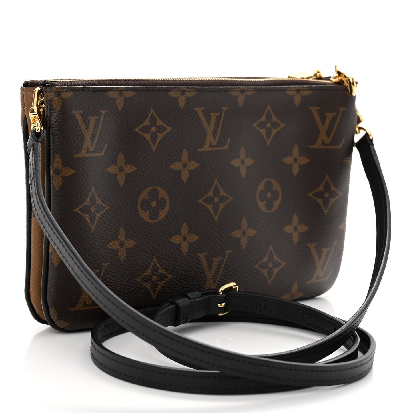 Reverse Monogram Giant Double Zip Pochette