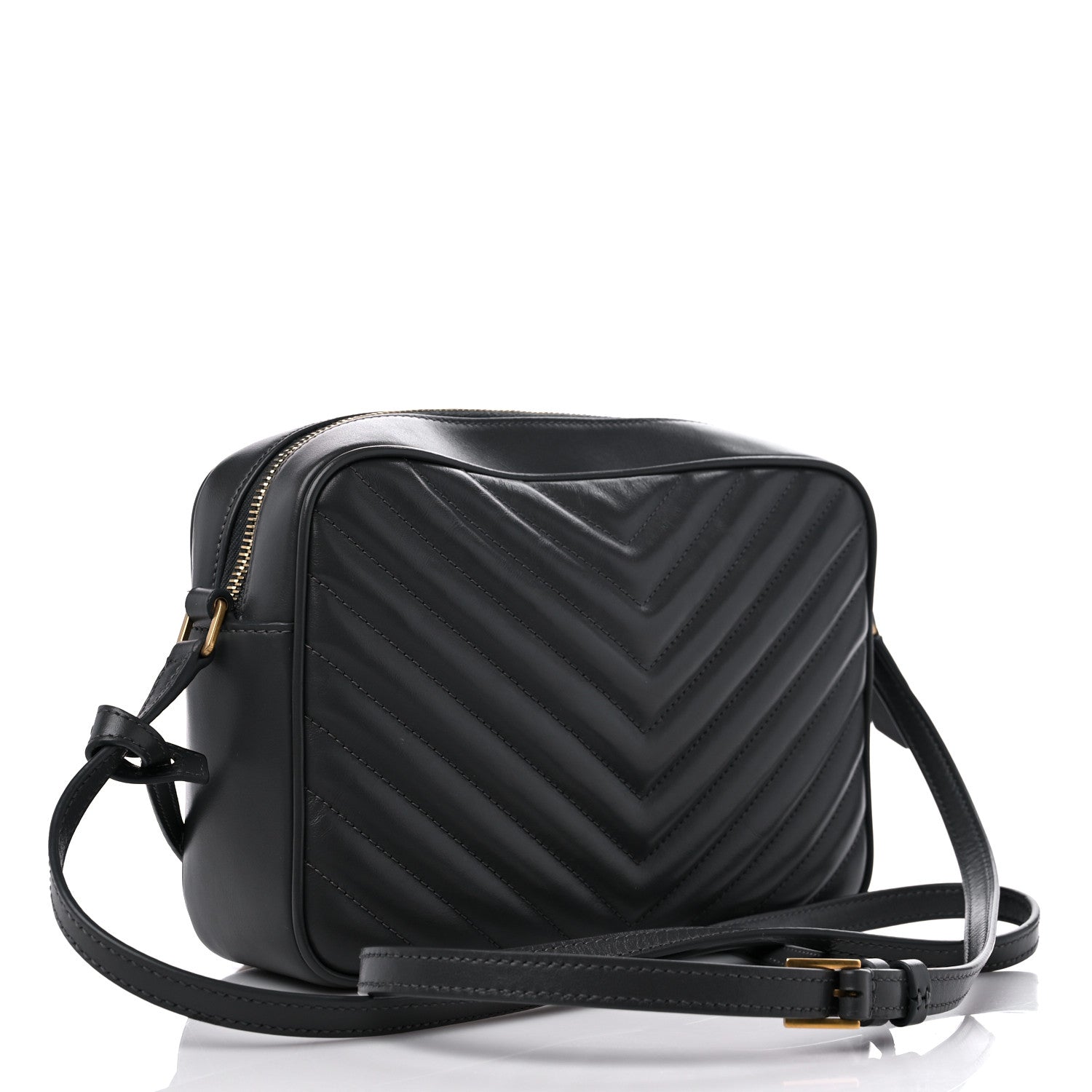 Saint Laurent Calfskin Matelasse Monogram Lou Camera Bag 3 of 12