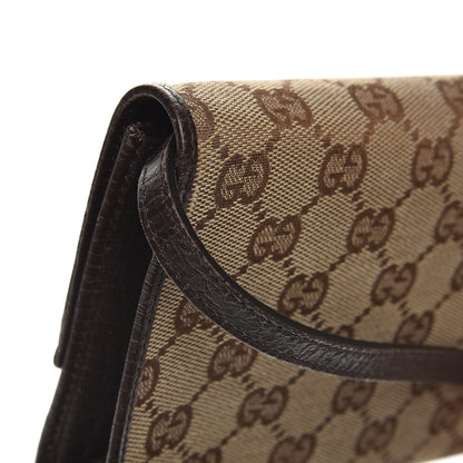 Gucci Monogram Bamboo Bar Clutch Dark Brown 7 of 8