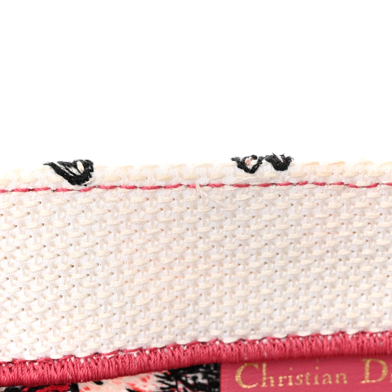 Christian Dior Canvas Embroidered Medium Butterfly Print Book Tote Multicolor 11 of 14
