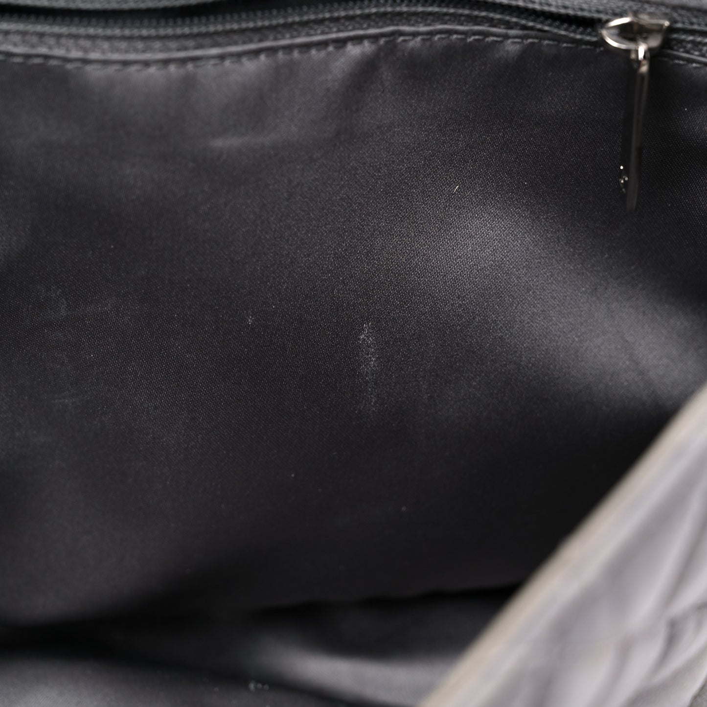 Lambskin Quilted Jumbo Coco Rain Flap Grey