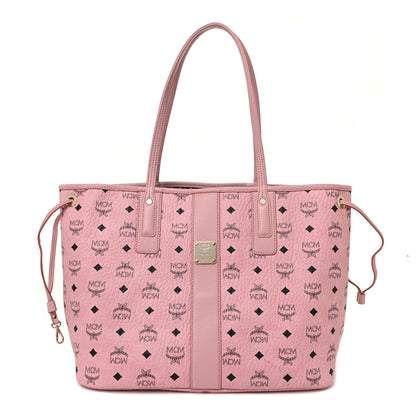MCM Visetos Medium Liz Reversible Shopper Tote Soft Pink 1 of 8
