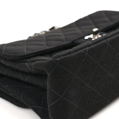 Chanel Jersey Double Sided Jumbo Flap Black 11 of 13