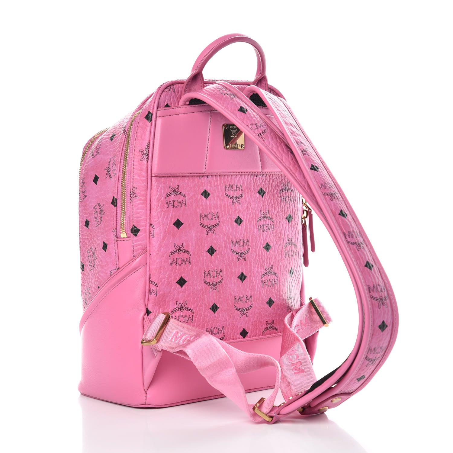 MCM Visetos Small Duke Backpack Pink 3 of 10