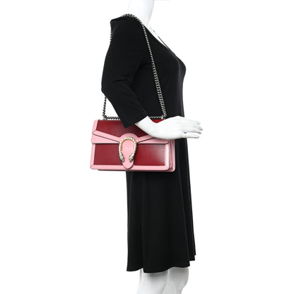 Gucci Azalea Calfskin Enamel Small Dionysus Shoulder Bag New Cherry Red Wild Rose Off White 2 of 11