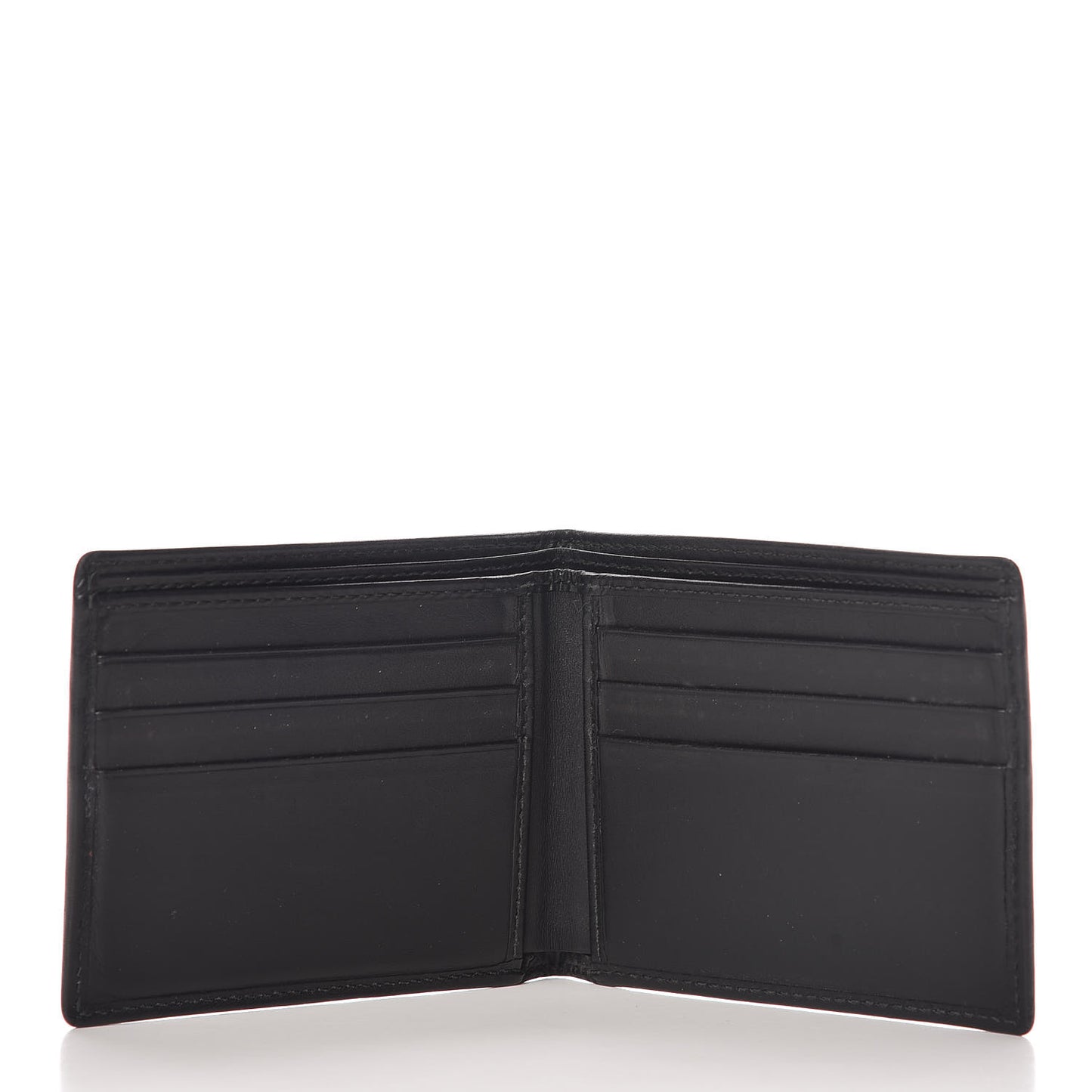 GG Supreme Monogram Bi-Fold Wallet Black Grey