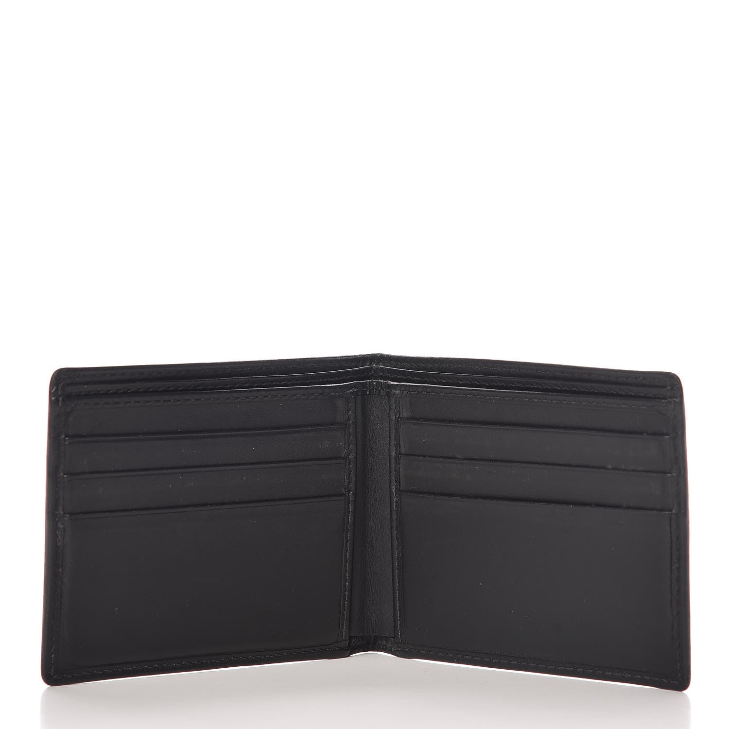 Gucci GG Supreme Monogram Bi-Fold Wallet Black Grey 5 of 8