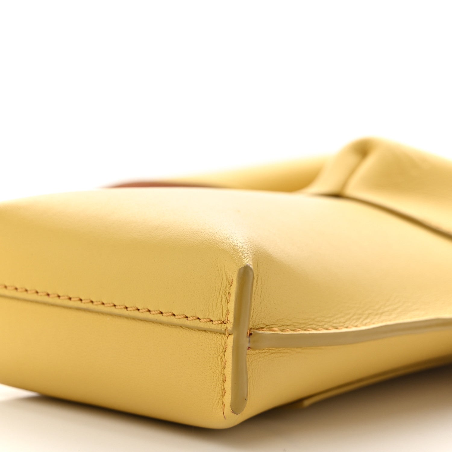 Loewe Calfskin Bunny Pouch Crossbody Bag Mustard 10 of 10