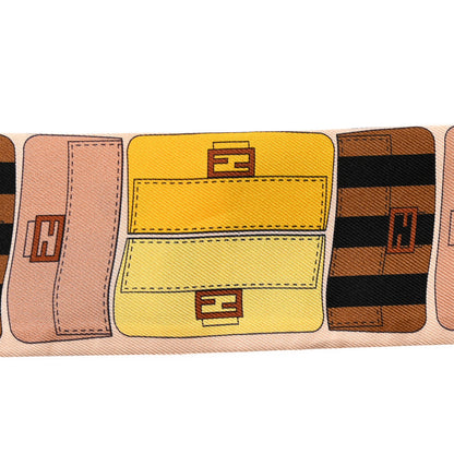 Fendi Silk Baguette Wrappy Scarf Multicolor 4 of 5