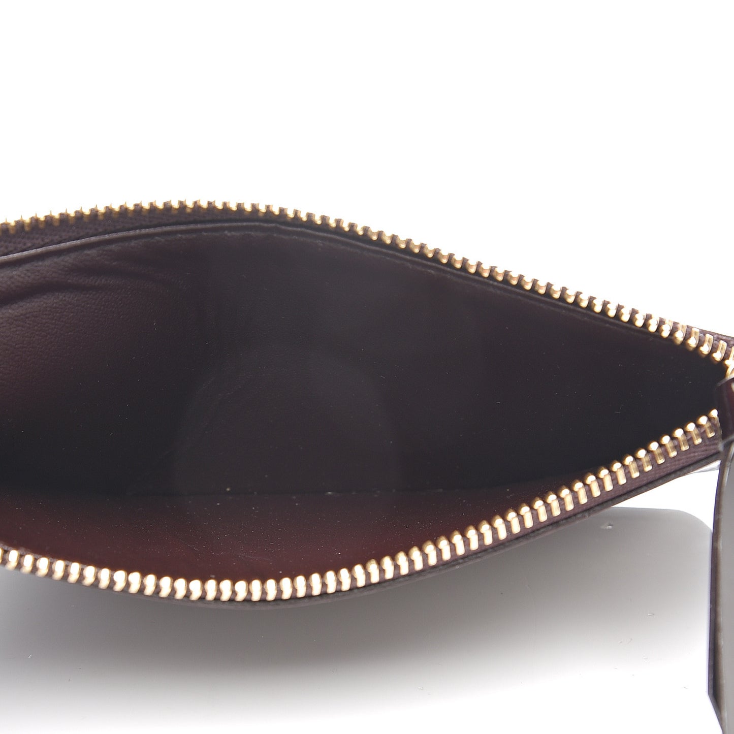 Calfskin Jeanne Wallet Zippered Insert Amarante
