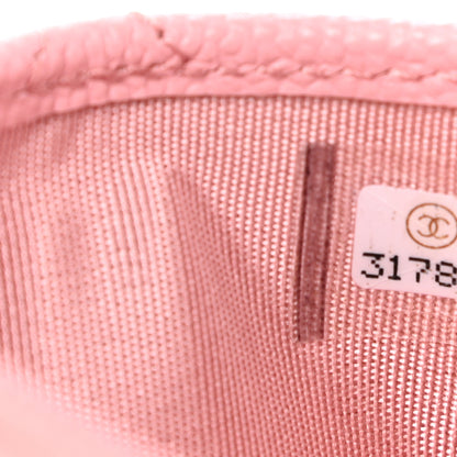 Chanel Caviar Quilted Card Holder Pink 8 of 9