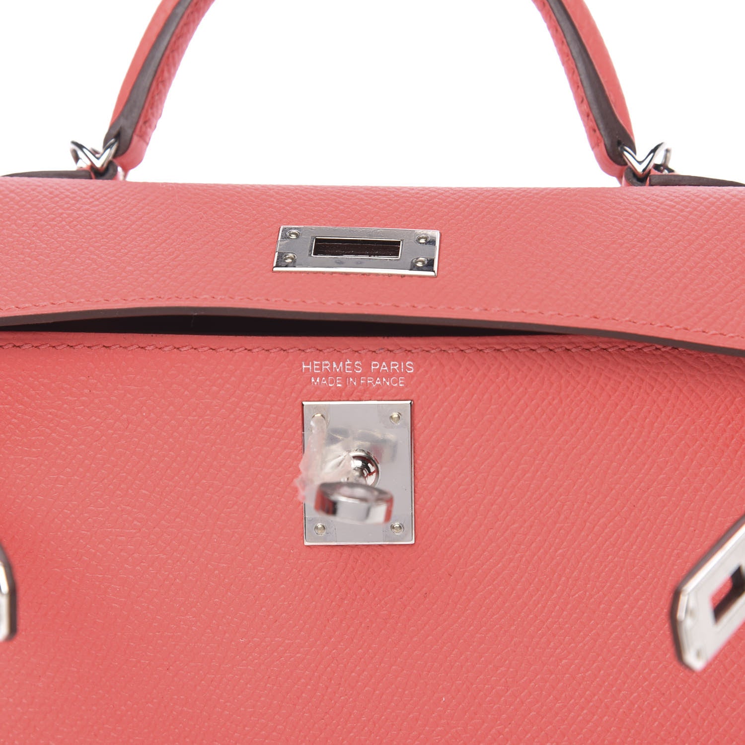 Hermes Epsom Mini Kelly Sellier 20 Rose Jaipur Rouge Vif 9 of 10
