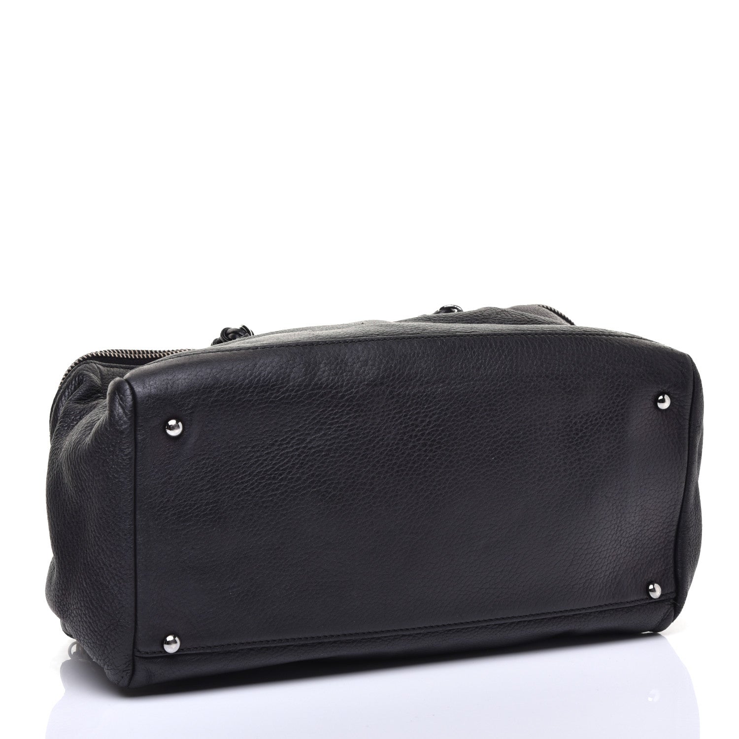Chanel Deerskin Luxe Ligne Bowler Black 4 of 10