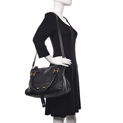 Chloe Calfskin Medium Marcie Satchel Black 2 of 10