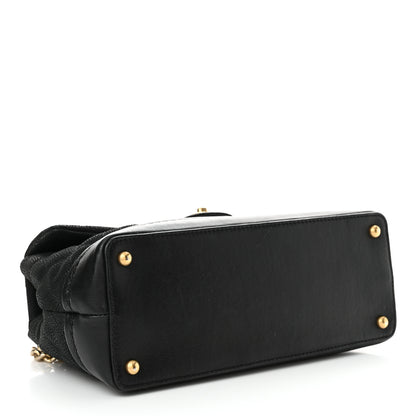 Chanel Iridescent Grained Calfskin Medium Globe Trotter Flap Black 4 of 15