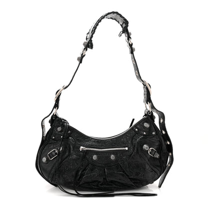 Balenciaga Agneau Arena Small Le Cagole Shoulder Bag Black 2 of 21