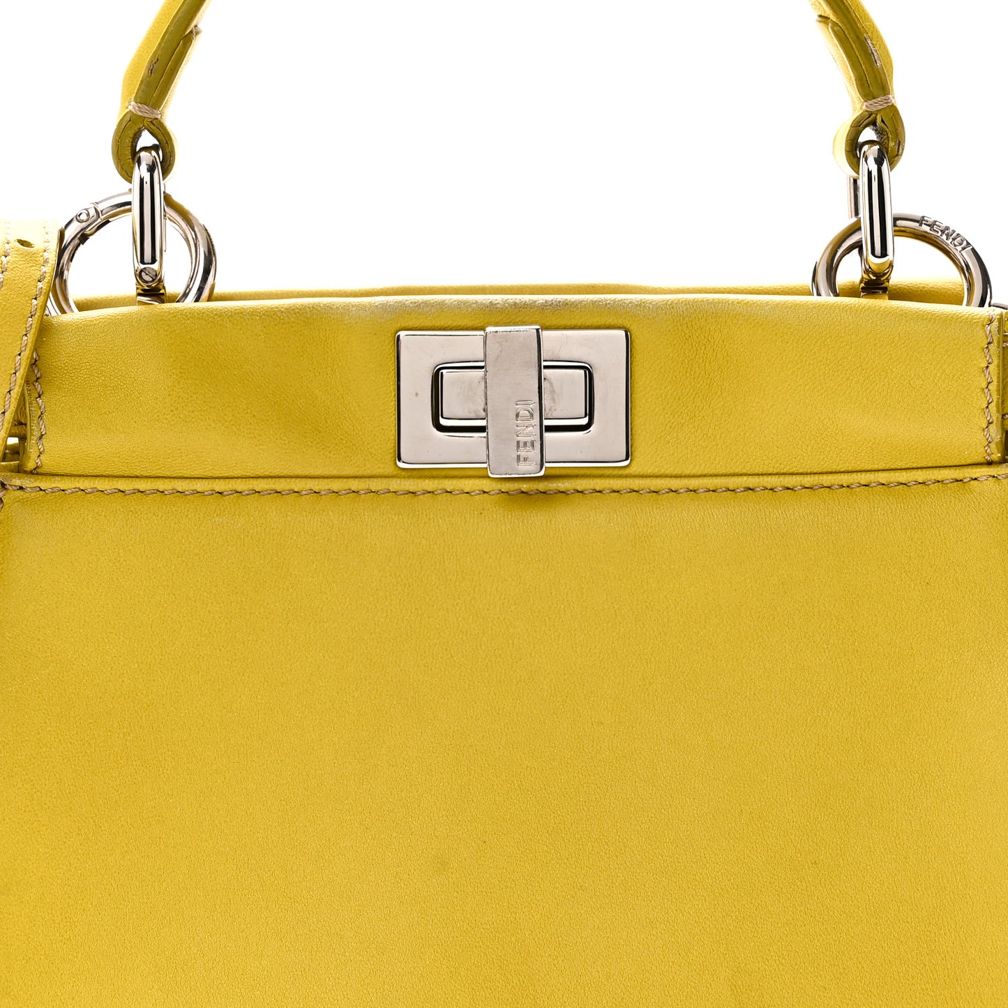 Nappa Mini Peekaboo Iconic Satchel Lime