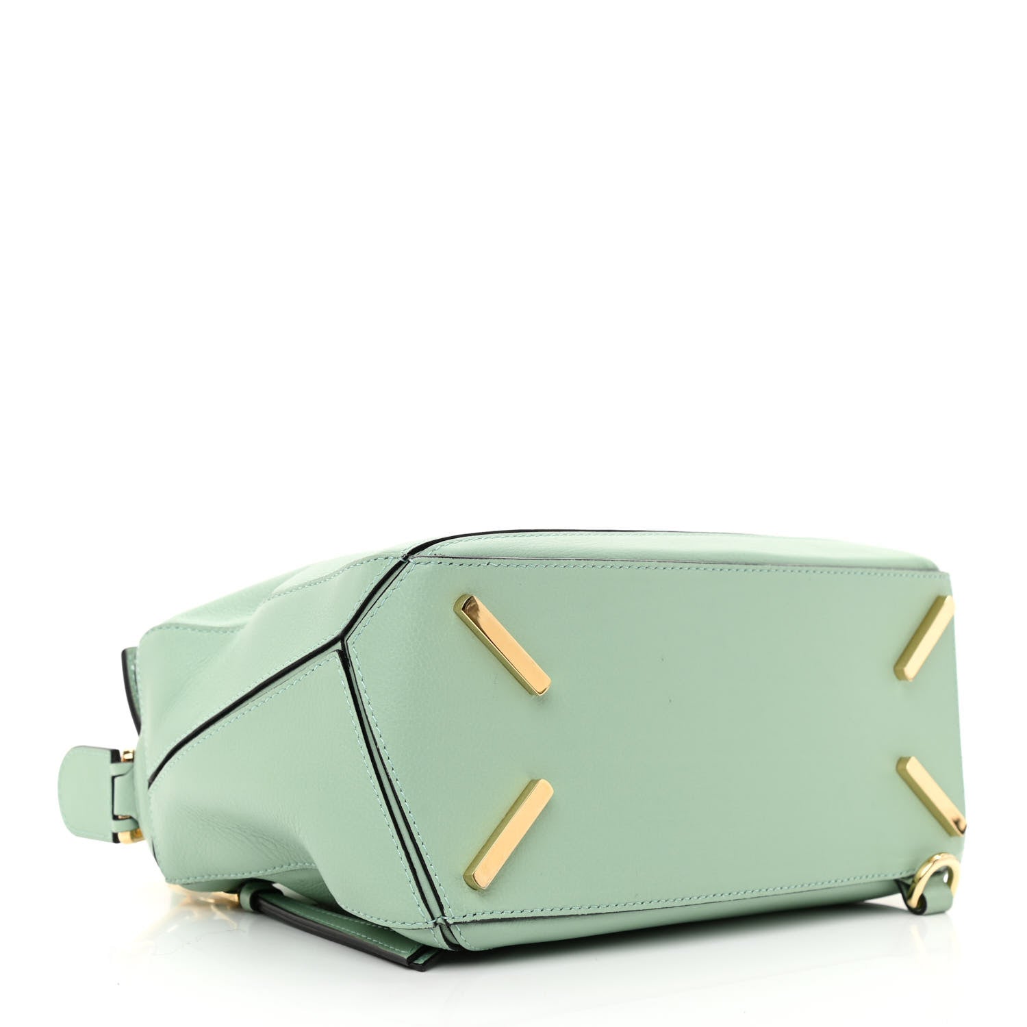 Loewe Calfskin Small Puzzle Bag Sea Water Green 4 of 9