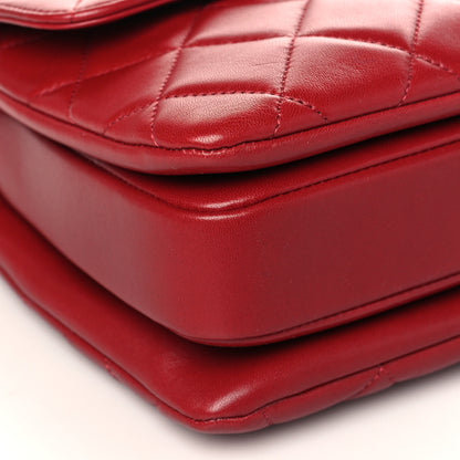 Chanel Lambskin Quilted Medium Trendy CC Flap Dual Handle Bag Red 8 of 9