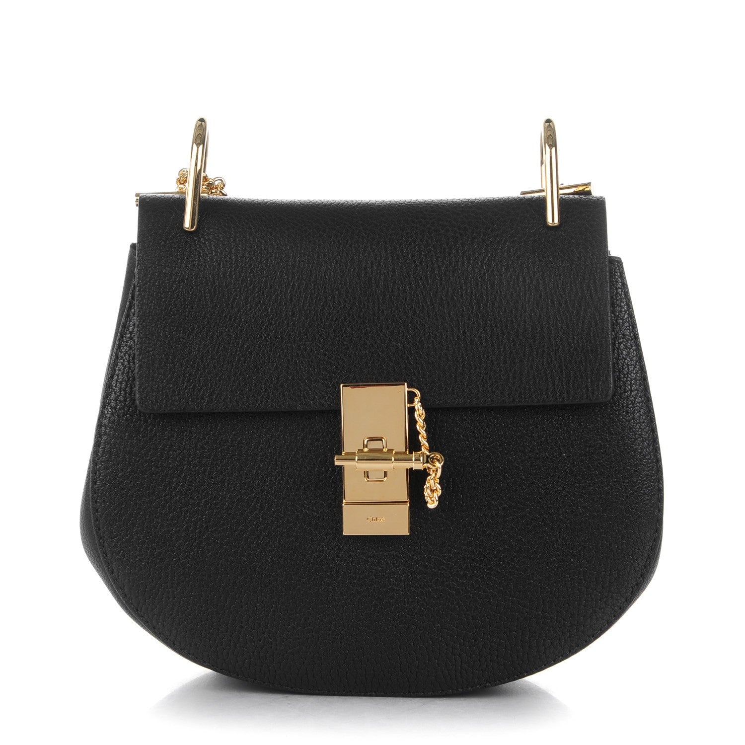 Chloe Grained Lambskin Drew Shoulder Bag Black 1 of 7