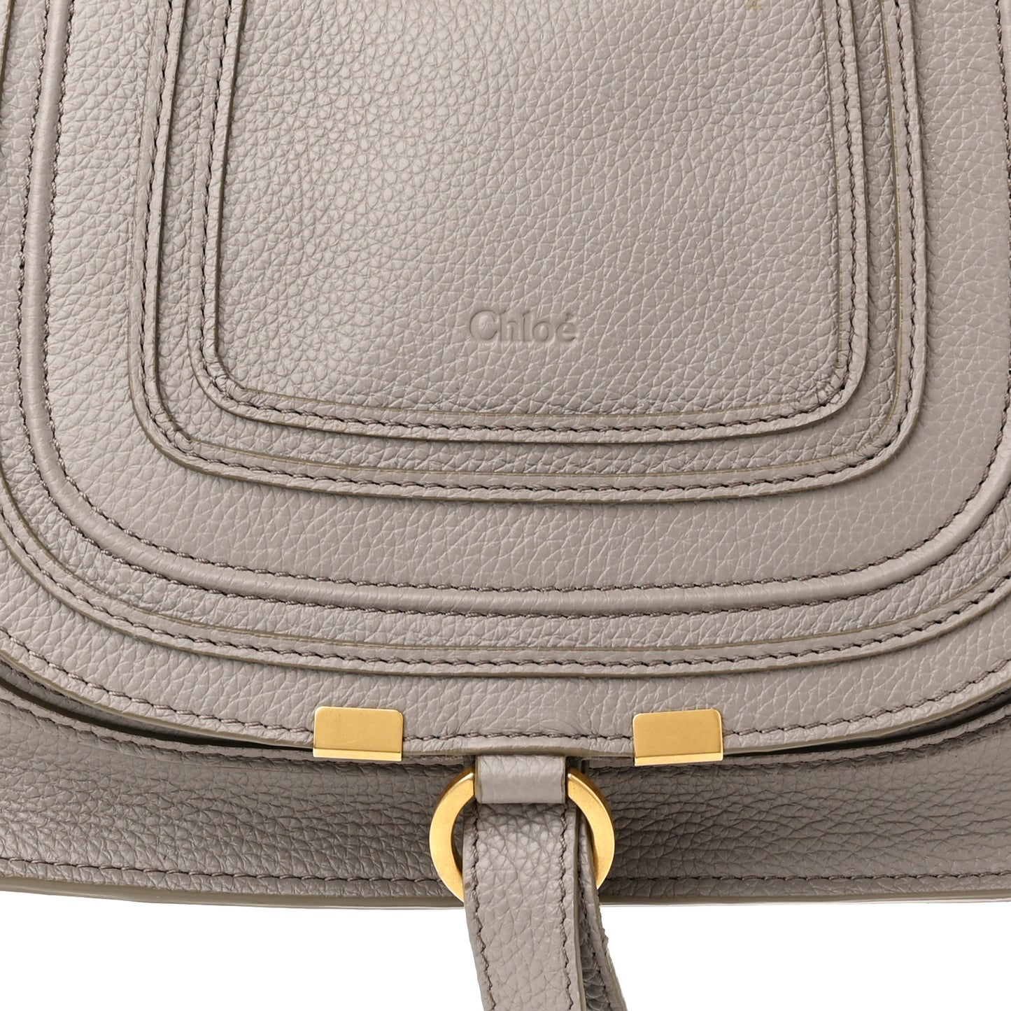 Calfskin Small Marcie Satchel Cashmere Grey